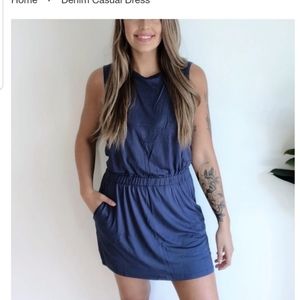 Blue Denim Dress